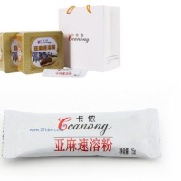 供應亞麻速溶粉(條裝飲料）
