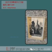 供應(yīng)烘焙軟裝產(chǎn)品MMT1209歐擺開式街景木箱