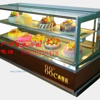 供應日式直角帶燈箱蛋糕冷柜