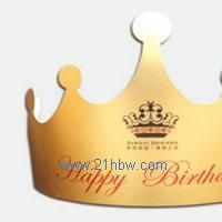 供應(yīng)金卡生日帽