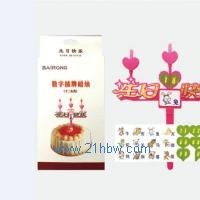 供應數字插牌生日蠟燭