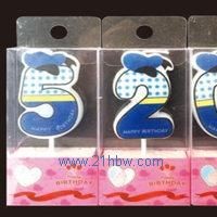 供應噴繪數字生日蠟燭