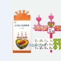 供應音樂數字插牌生日蠟燭