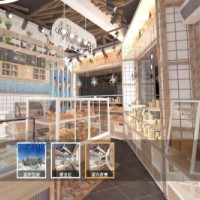 烘焙餅店空間設(shè)計(jì)，案例-假日金冠