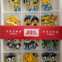 廠家直銷蛋糕西點(diǎn)巧克力裝飾件-卡通造型15