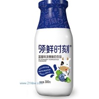 蛋糕店領(lǐng)鮮時(shí)刻藍(lán)莓味發(fā)酵酸奶飲品