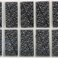 供應(yīng)蛋糕巧克力裝飾 圍邊系列:WB-003愛心印花黑三角