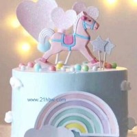 蛋糕插件飾品卡通動物擺件生日聚會蛋糕套組