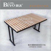 蛋糕店陳列軟裝：櫸木柵梯架-3