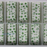 蛋糕巧克力裝飾 圍邊系列:WB-014白色印花長方