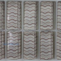 蛋糕巧克力裝飾 圍邊系列:WB-010,波浪紋白長方