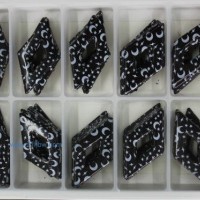 蛋糕巧克力裝飾 圍邊系列：WB-030黑菱形