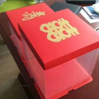 供應(yīng)喜字透明蛋糕盒