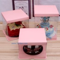 全透明生日蛋糕盒，方形包裝盒 生日蛋糕盒4寸-14寸單雙加高