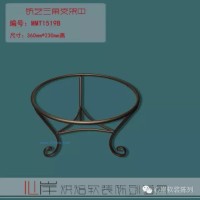 供應(yīng)烘焙軟裝產(chǎn)品MMT1519B鐵藝三角支架中