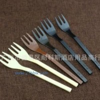供應一次性塑料甜品叉/三齒叉/蛋糕面包叉/水果叉/西餐叉子批發(fā)