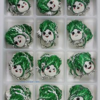 供應(yīng)蛋糕西點巧克力裝飾 卡通系列：KT-002 白菜娃娃