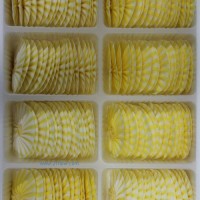 供應(yīng)蛋糕西點(diǎn)巧克力裝飾 純手工系列：黃白扇