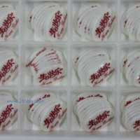 蛋糕西點巧克力裝飾:ZSI-031白色印花生日牌