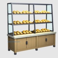 河南鄭州恒質(zhì)蛋糕房展示柜/蛋糕模型柜/實木展柜/定做