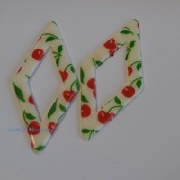 供應(yīng)巧克力裝飾件：櫻桃菱形