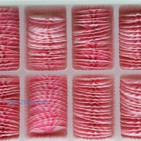 供應蛋糕西點巧克力裝飾 純手工系列：粉白扇