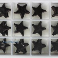 蛋糕西點巧克力裝飾:純黑海星