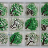 蛋糕西點(diǎn)巧克力裝飾:ZSI-045綠森林