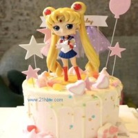 蛋糕美女?dāng)[件紙質(zhì)插件套組生日聚會蛋糕套裝