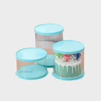 各種尺寸透明圓形蛋糕盒