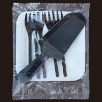 供應(yīng)生日用品：刀叉勺盤蠟燭套餐組合18