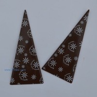 供應(yīng)巧克力裝飾件：雪花三角