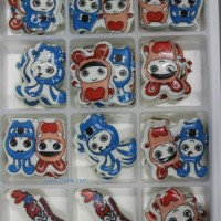 供應(yīng)蛋糕西點巧克力裝飾 卡通系列：KT-015 迪迪豆豆