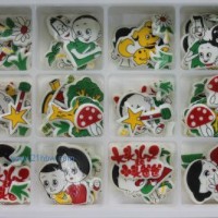 供應(yīng)蛋糕西點巧克力裝飾 卡通系列：KT-014 大頭兒子和小頭爸爸3