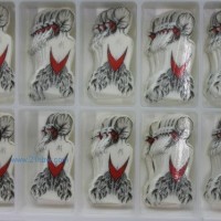 蛋糕巧克力裝飾 圍邊系列:WB-009背影女孩