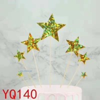 供應生日蛋糕卡紙插牌插旗插片