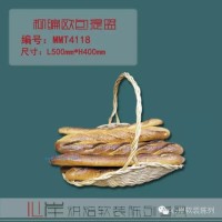 供應(yīng)烘焙軟裝產(chǎn)品MMT4118柳編歐包提籃