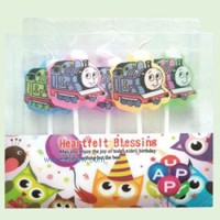 供應生日用品：卡通蠟燭小火車