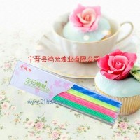 供應(yīng)五彩水晶螺紋細(xì)線蛋糕蠟燭