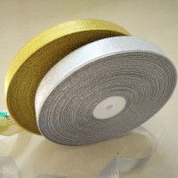 蛋糕盒、禮品用緞帶，滌綸帶，螺紋帶，雪紗帶及金銀蔥帶等系列彩帶；可定制LOGO