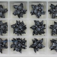 蛋糕西點巧克力裝飾:ZSI-056印花黑海星