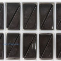 蛋糕巧克力裝飾 圍邊系列：WB-019純黑三角（4×8）