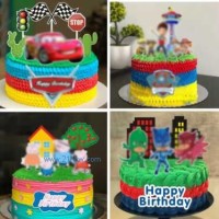 烘焙蛋糕裝飾 蒙面?zhèn)b 賽車旗幟 兒童生日派對裝飾插牌插件用品