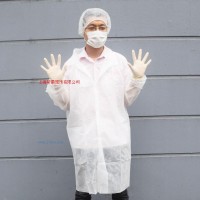 食品餐飲業(yè)專用大褂 一次性白大褂