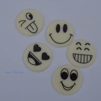 供應(yīng)巧克力裝飾件：白笑臉
