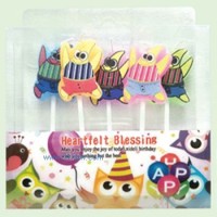 供應生日用品：卡通蠟燭派大星