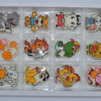 供應(yīng)巧克力裝飾件：生肖盒裝