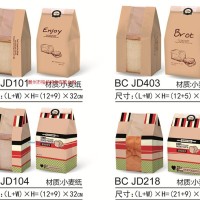 供應(yīng)牛皮紙開窗面包袋-1