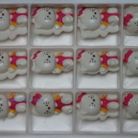 供應(yīng)蛋糕西點(diǎn)巧克力裝飾：立體KT貓