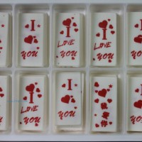 供應(yīng)蛋糕巧克力裝飾 圍邊系列:WB-001 LOVE白長方